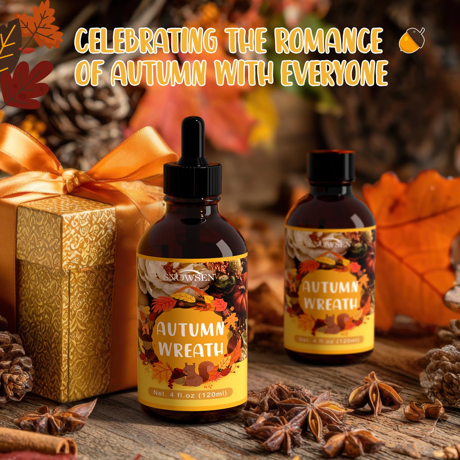 SNOWSEN pastilles-cire-automne huile essentielle, parfum durable pour vos projets.