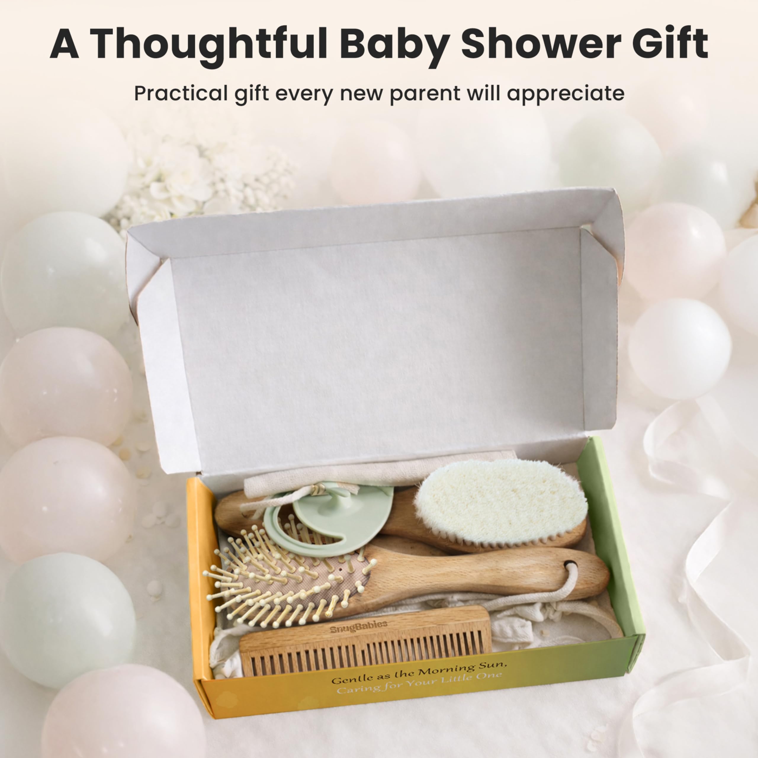 Cadeau de naissance Snugbabies avec emballage élégant prêt à offrir.
