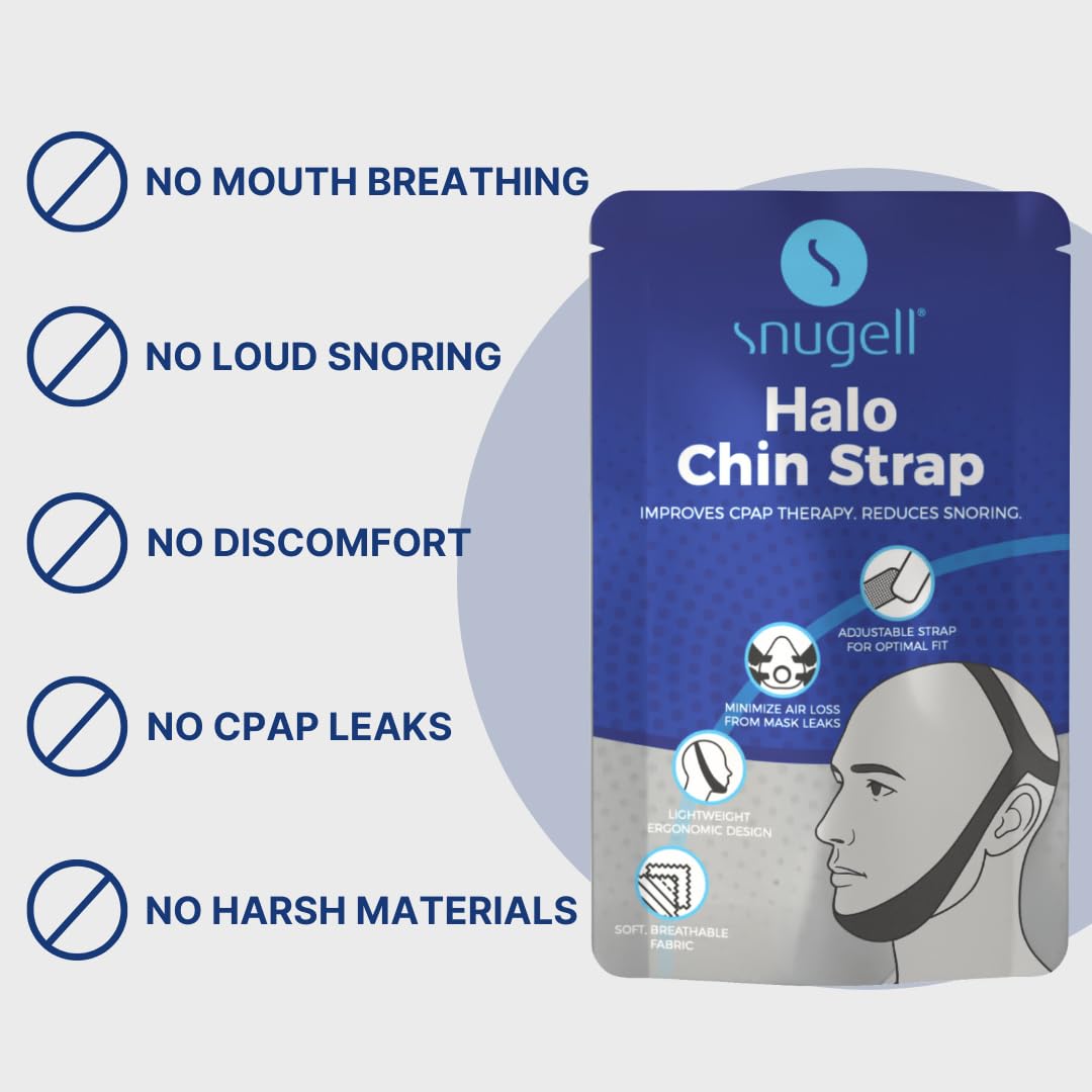 Snugell accessoire CPAP confort nocturne aide à garder la bouche fermée.