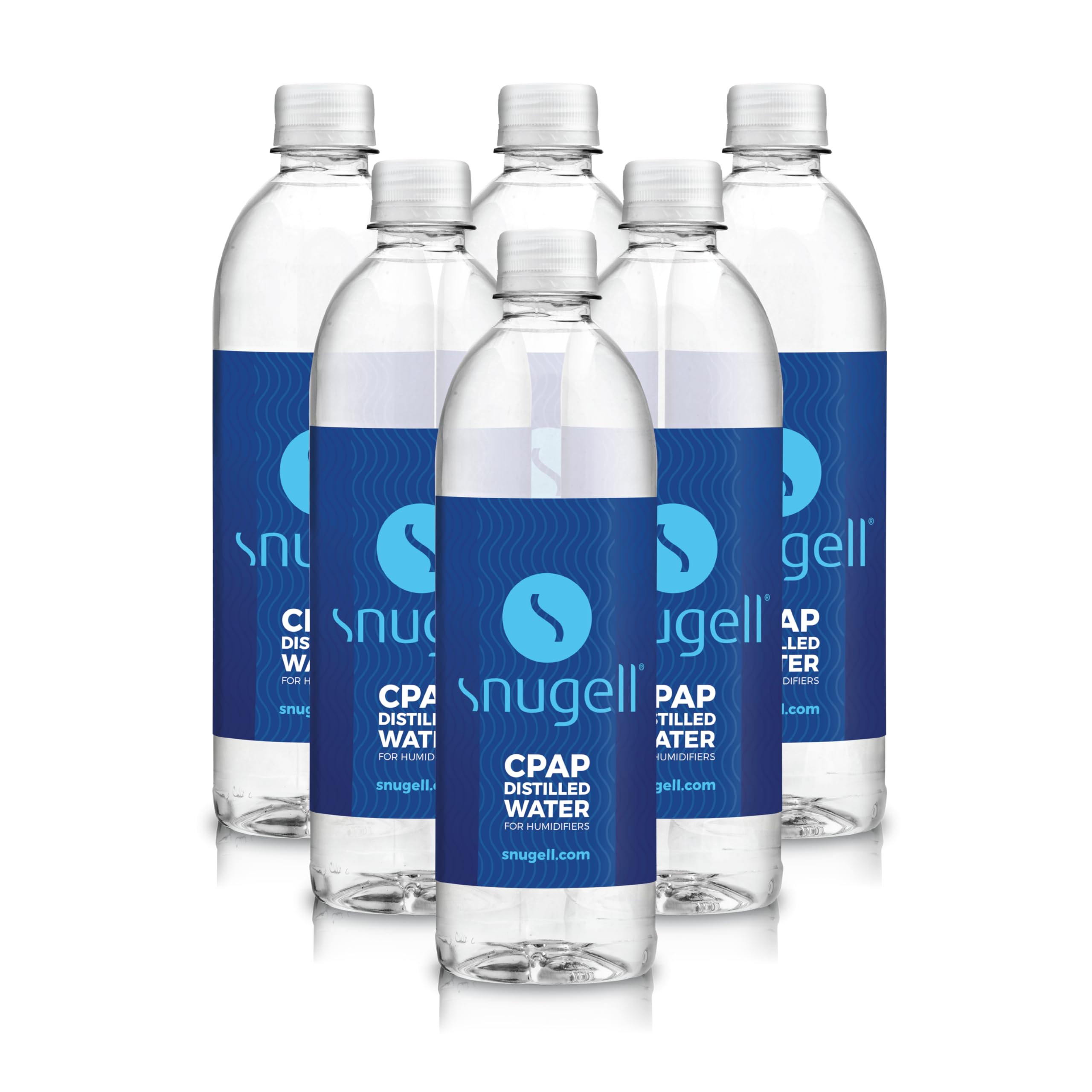 Snugell eau distillée pour CPAP, bouteille 20oz prête à l’emploi nocturne.