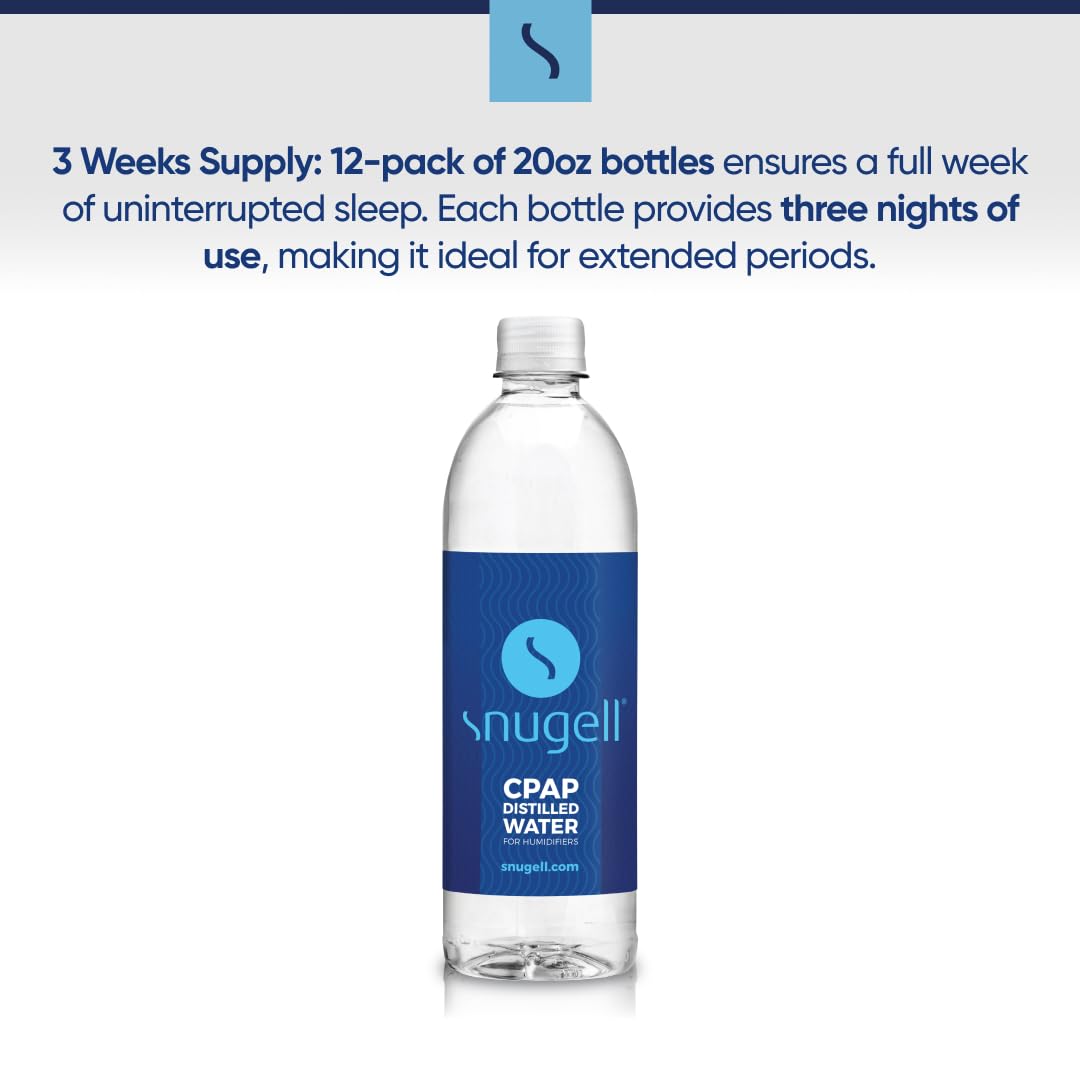 Snugell eau distillee previent le depot calcaire dans votre CPAP.