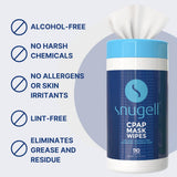 Snugell lingettes aloé vera – soin cutané sûr lors du nettoyage.