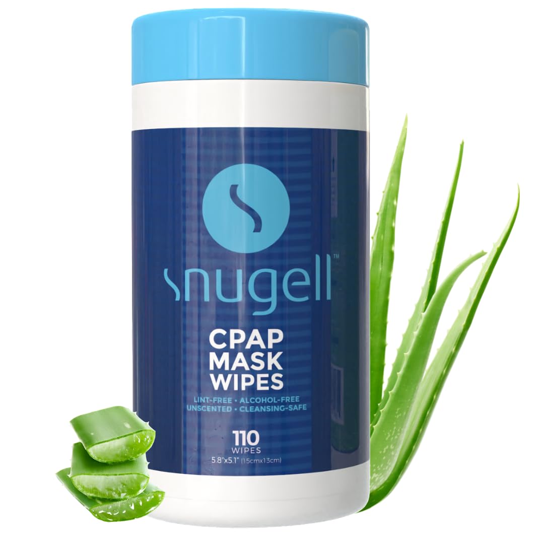 Lingettes Snugell pour masque CPAP sans parfum – nettoyage en douceur.