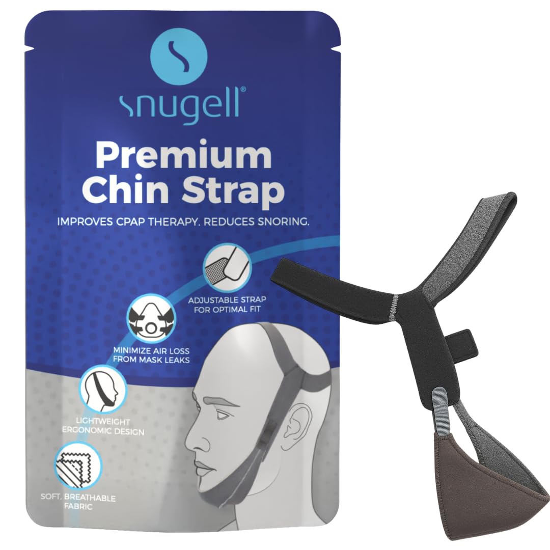 Snugell sangle mentonnière premium — contour visage: ajustement précis et réduction des fuites CPAP.