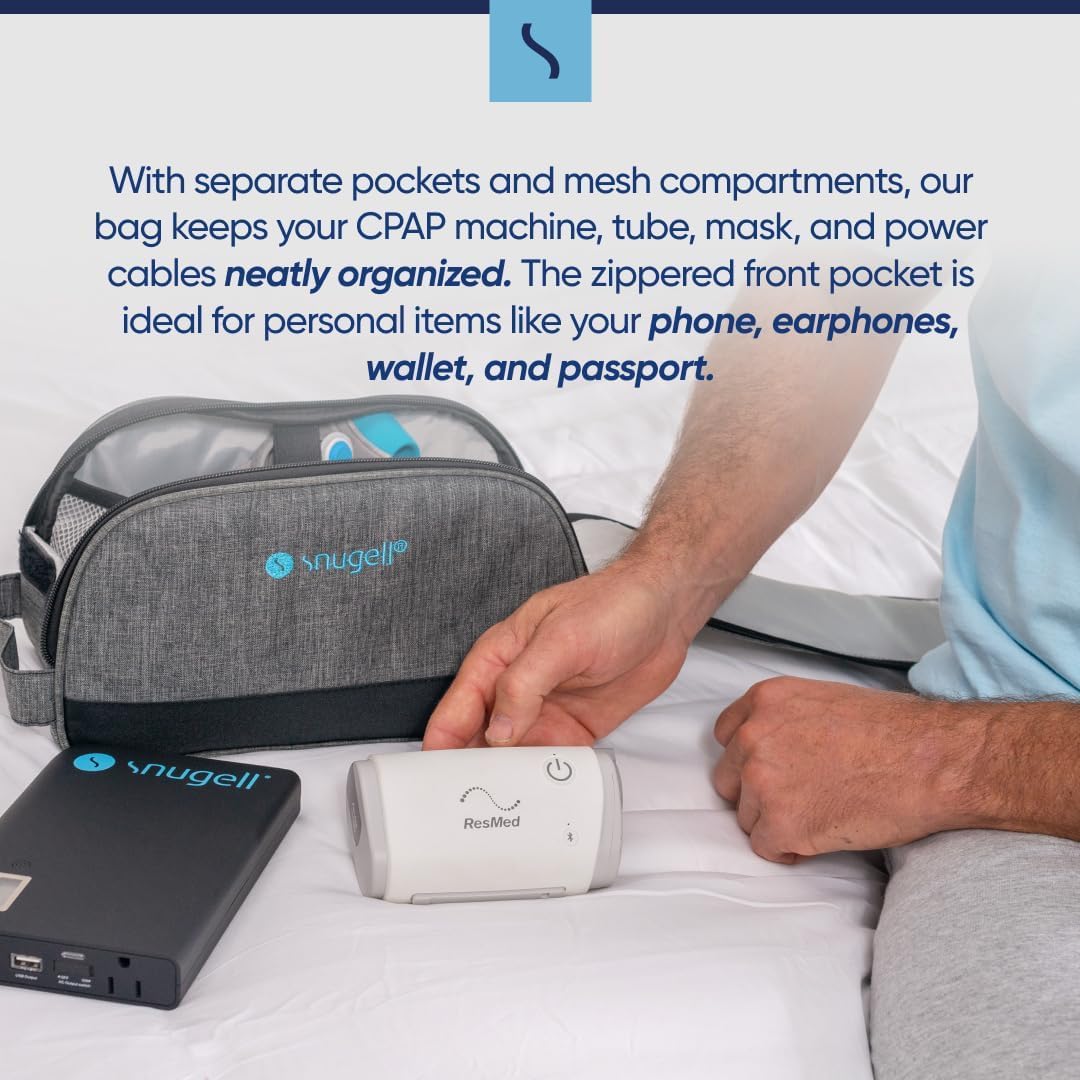 Sac CPAP léger et facile à transporter lors des déplacements.