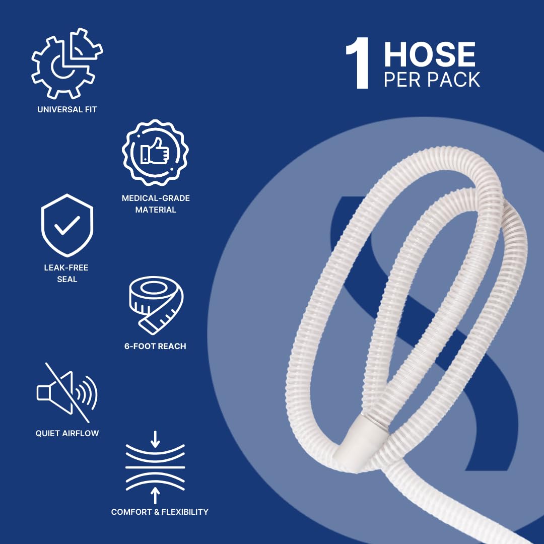 Tuyau CPAP Snugell avec connecteurs 22 mm pour une connexion fiable.