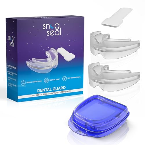 Snugseal garde-dentale deux pièces prête pour une nuit sans grincement.