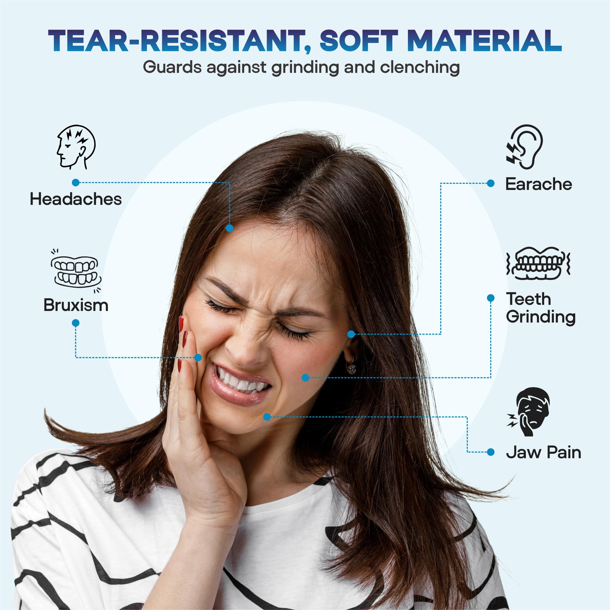 Nettoyage simple du garde-dentale Snugseal après usage.