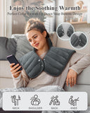 SNUGYOURT coussin chauffant epaule, s'adapte aux courbes pour confort enveloppant.