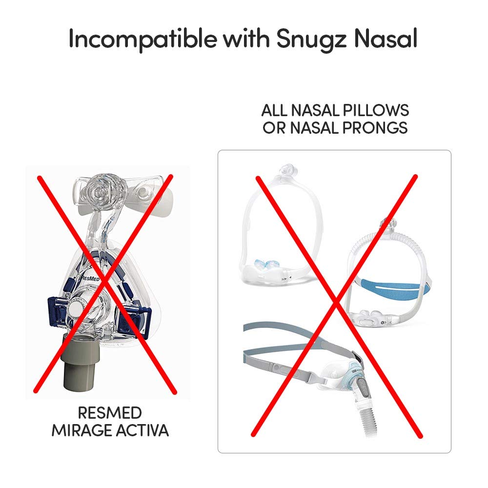 Snugz couches pour masque nasal – utilisation quotidienne fluide.