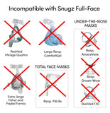 Coussinets Snugz pour masque face complet compatibles avec la plupart des masques.