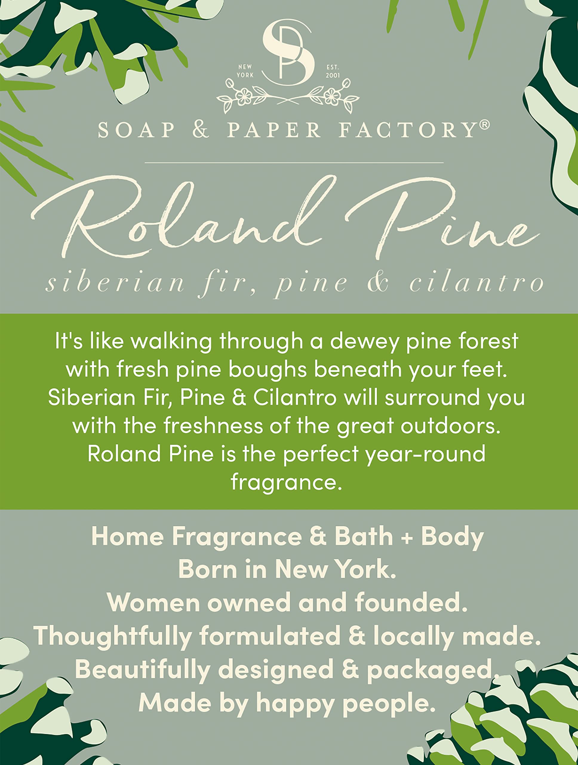 Roland Pine Diffuseur Soap & Paper Factory – ambiance salon chaleureuse.