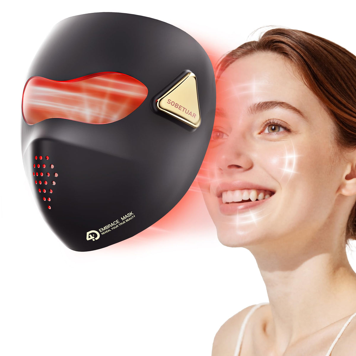Sobetuar masque-lumiere-rouge-4d : action ciblée pour un teint plus frais et éclatant.
