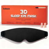 Masque Sodseck 3D noir bloquant la lumière pour des nuits calmes