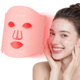 Soeumoir masque LED 7 couleurs sur le visage pour un rituel à domicile