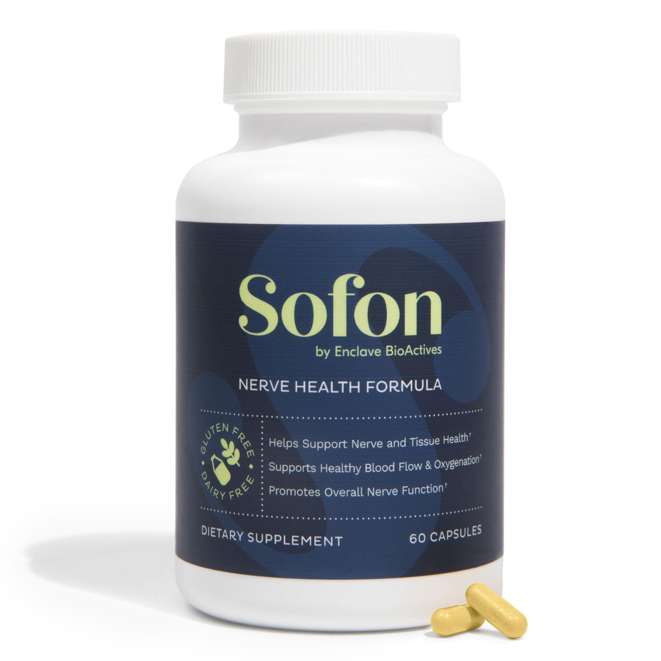 Sofon soutient les nerfs — capsules pour le confort des pieds.