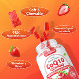 Étiquette nutritionnelle Softbear CoQ10, formulation 7 en 1 et nutriments clés.
