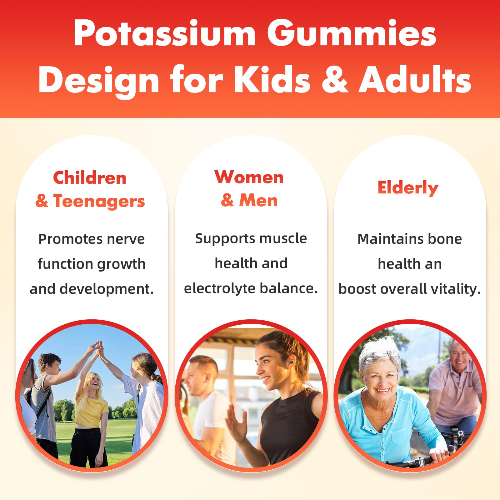 Utilisation quotidienne des gommes SoftBear Potassium Chlorure, dosage simple recommandé.