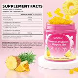 SoftBear gommes probiotiques pour femmes – ananas saveur: plaisir quotidien et équilibre.