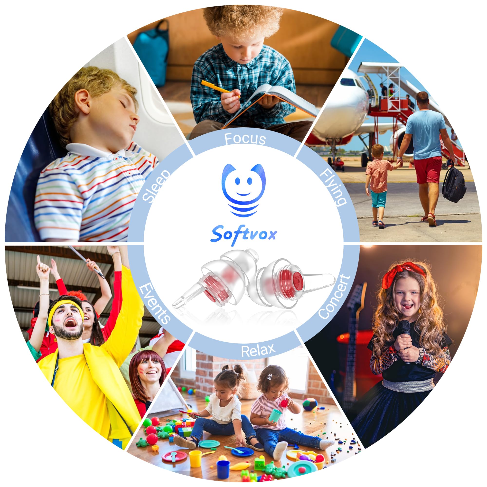 Softvox bouchons pour concerts et voyages – usages pratiques