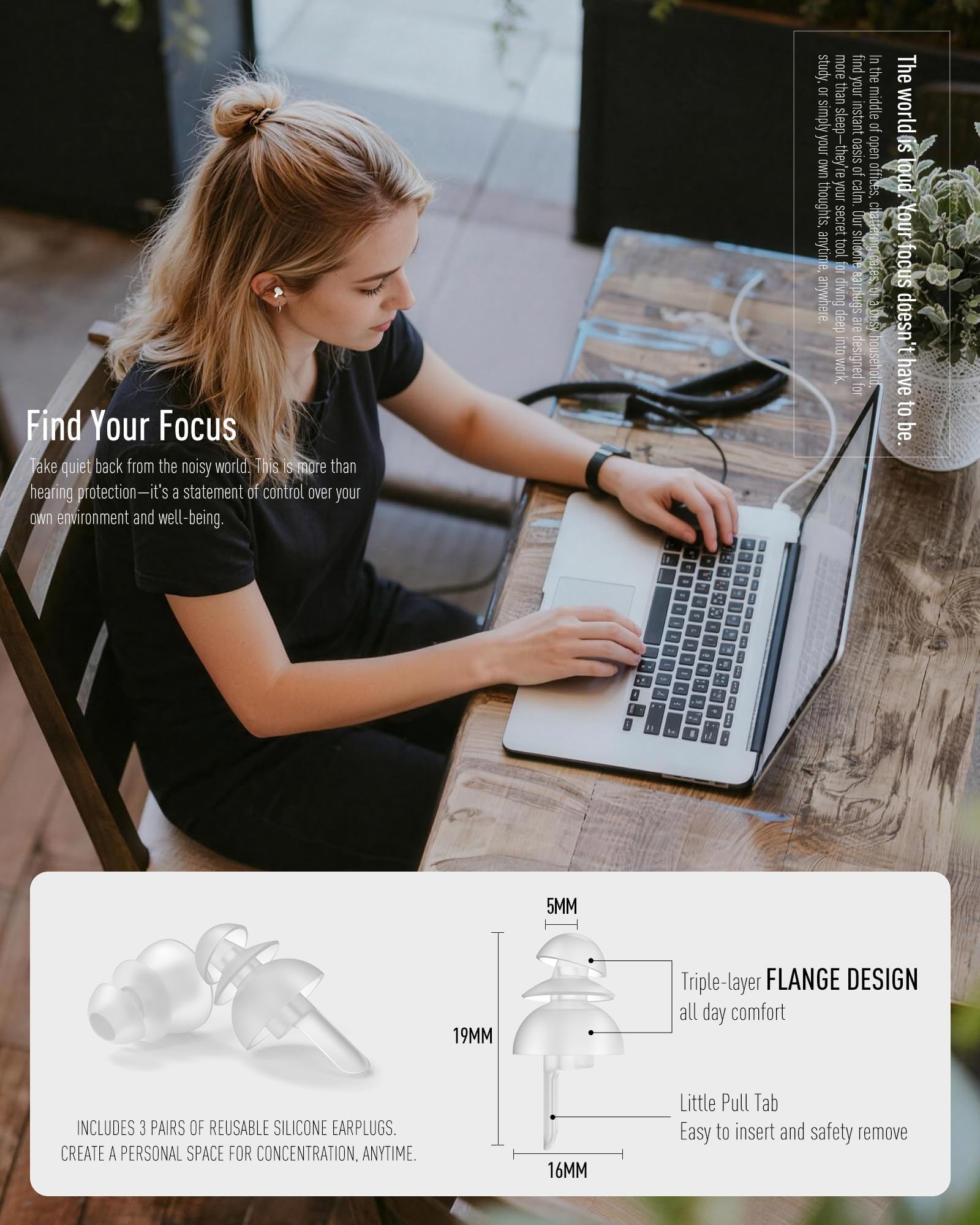 Softvox bouchons d'oreille réutilisables et lavables pour une utilisation durable