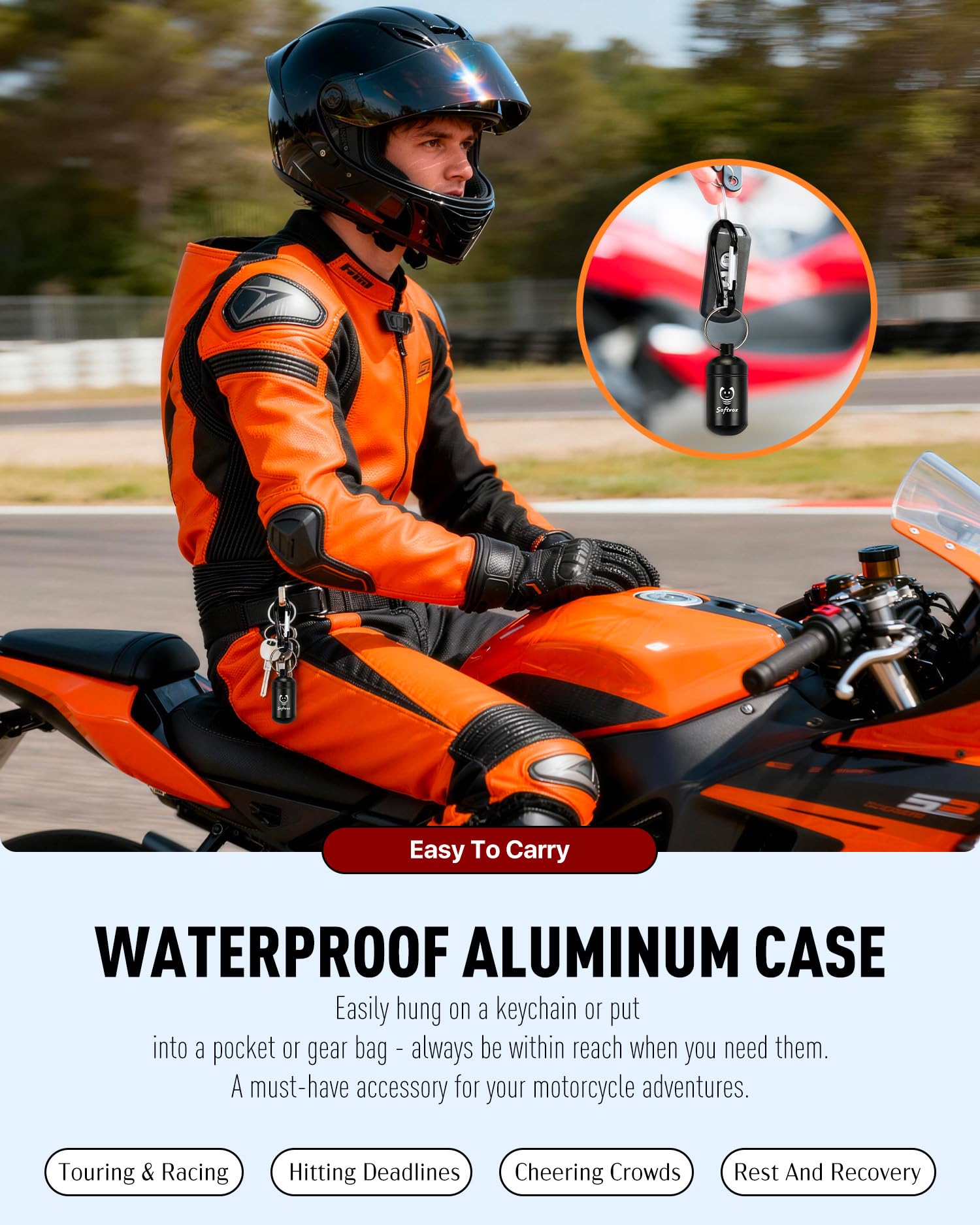 Softvox bouchons moto réutilisables et faciles à nettoyer après chaque trajet