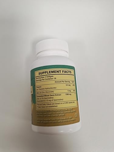 Sohahila Spermidine capsules molles en gros plan, texture douce.
