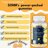 SOHM gommes vitamine C zinc: emballage individuel pratique en déplacement.