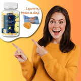 SOHM gommes vitamine C zinc: boîte 60 gommes pratique pour routine.