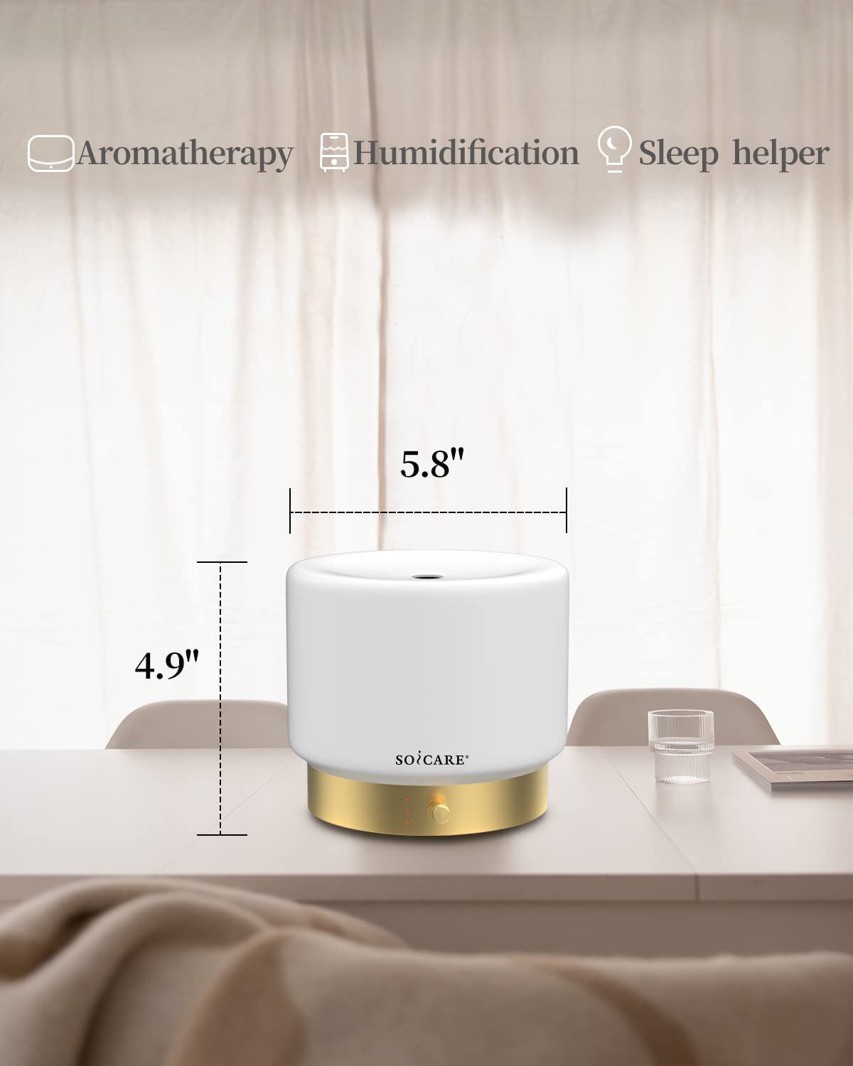 SOICARE diffuseur-deco-maison ajoute une touche moderne et parfumée à votre espace.