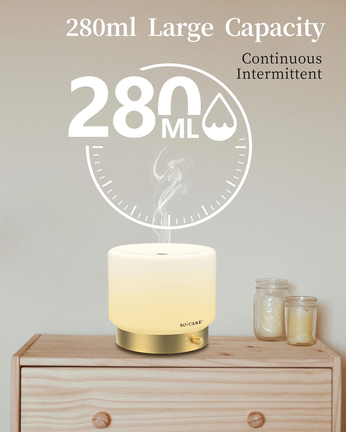 SOICARE diffuseur-sleep-mode favorise sommeil grâce à une minuterie douce.