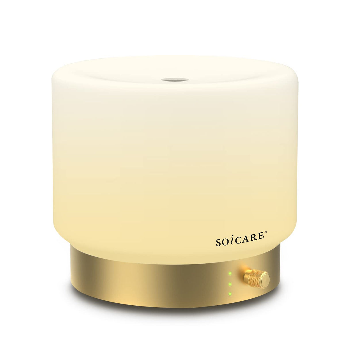 SOICARE diffuseur-verre avec base aluminium doré pour décor élégant.
