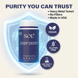 Sol Nutrition fabriqué aux États-Unis garantit qualité et traçabilité.
