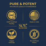 Sol Nutrition Gogo Energy: packaging moderne et écologique.