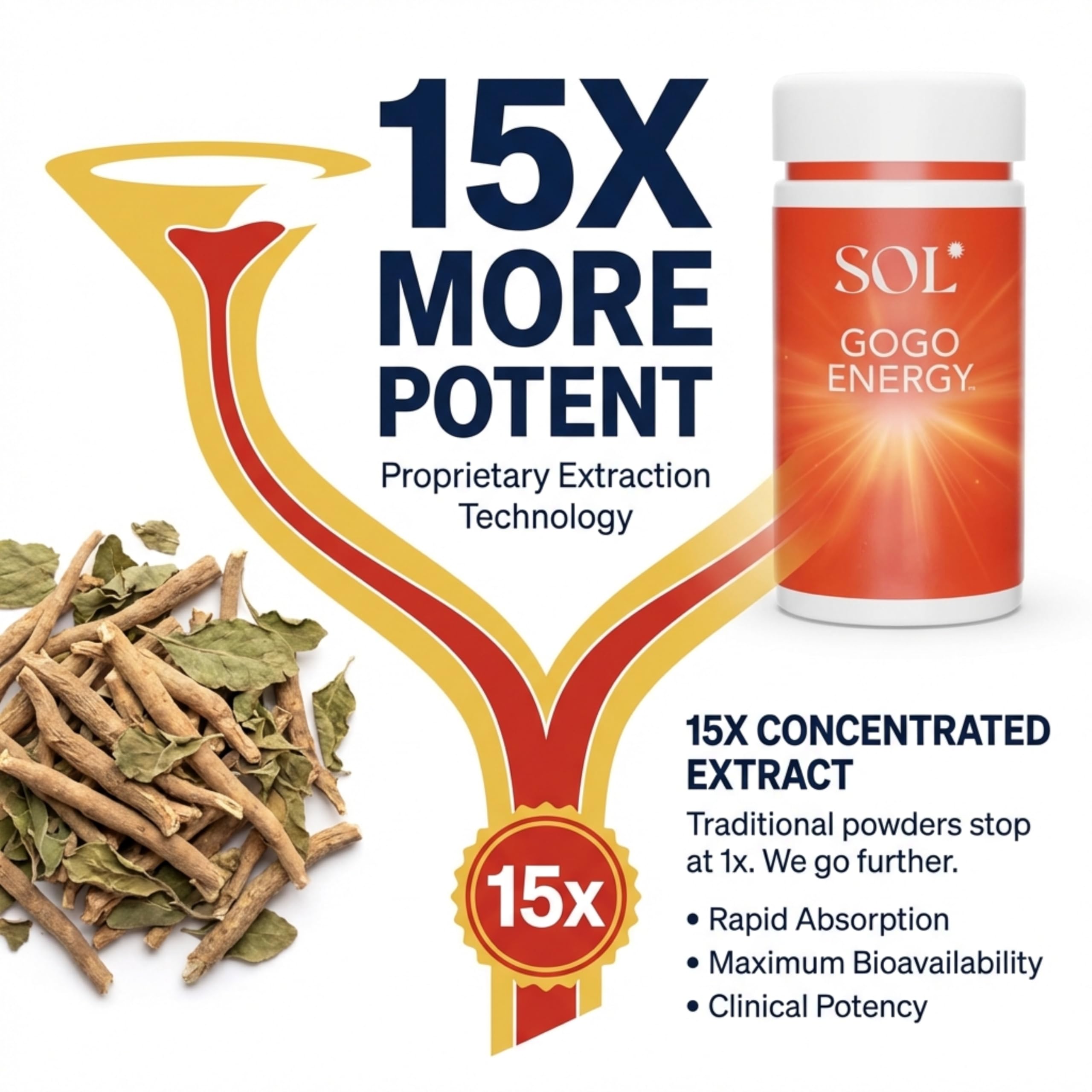 Sol Nutrition Gogo Energy: préparation dans smoothie pour boost instantané.