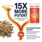 Sol Nutrition Gogo Energy: préparation dans smoothie pour boost instantané.