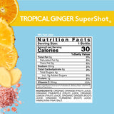 Tranches d'orange et d'ananas avec Sol-ti Shot gingembre tropical