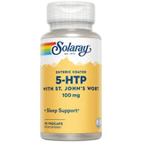 SOLARAY 5-HTP Plus Millepertuis, bouteille visible, soutien potentiel du bien-être au quotidien