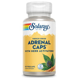 SOLARAY Adrenal Caps — bouteille montrant la formule pour énergie naturelle au quotidien.