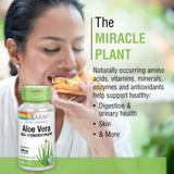 SOLARAY Aloe Vera Gel 2000 mg — présentation compacte, conseils d'utilisation simples.