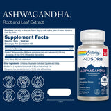 Bouteille SOLARAY Ashwagandha pour usage quotidien.