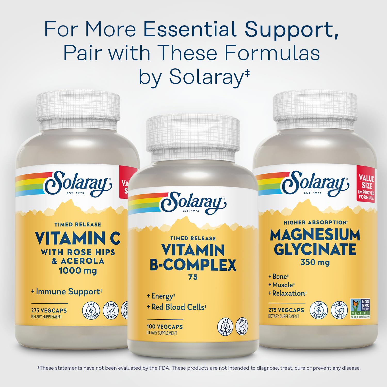 SOLARAY B-Complexe 75 mg : produit testé au laboratoire de l’Utah.