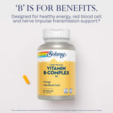 SOLARAY B-Complexe 75 mg : soutien immunitaire et fonctions nerveuses.