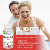 SOLARAY B12 pastilles absorption optimale pour un apport régulier.
