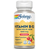 SOLARAY B12 pastilles dans une bouteille 90, énergie quotidienne.