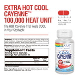 Étiquette Bio-Cool et composants gingembre guar annatto illustrant la formulation.