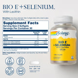 SOLARAY Bio Vitamine E 400 UI – gélules molles pour un apport quotidien.