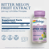 SOLARAY Capsules véganes de melon amer, dose unique quotidienne pratique.