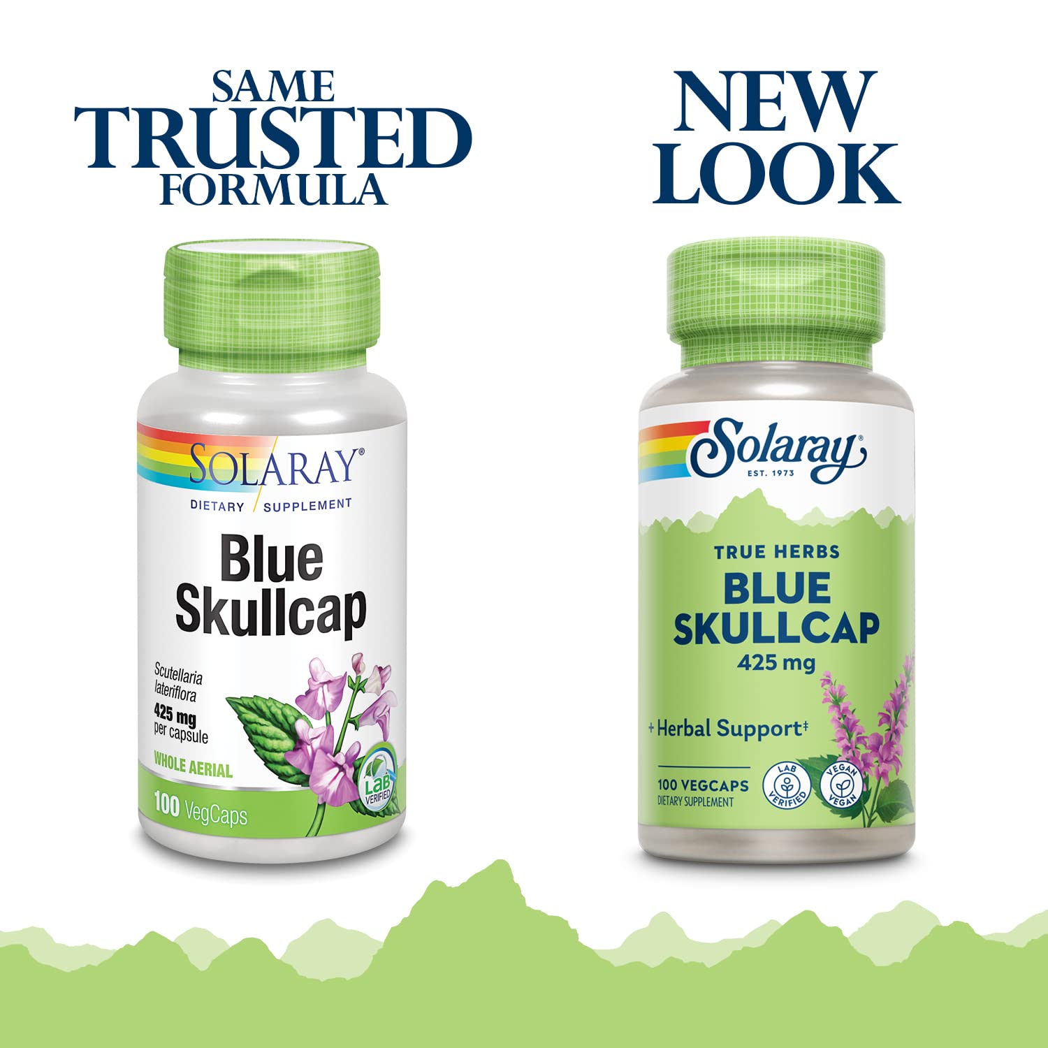 SOLARAY Blue Skullcap – emballage extérieur clair et sans OGM