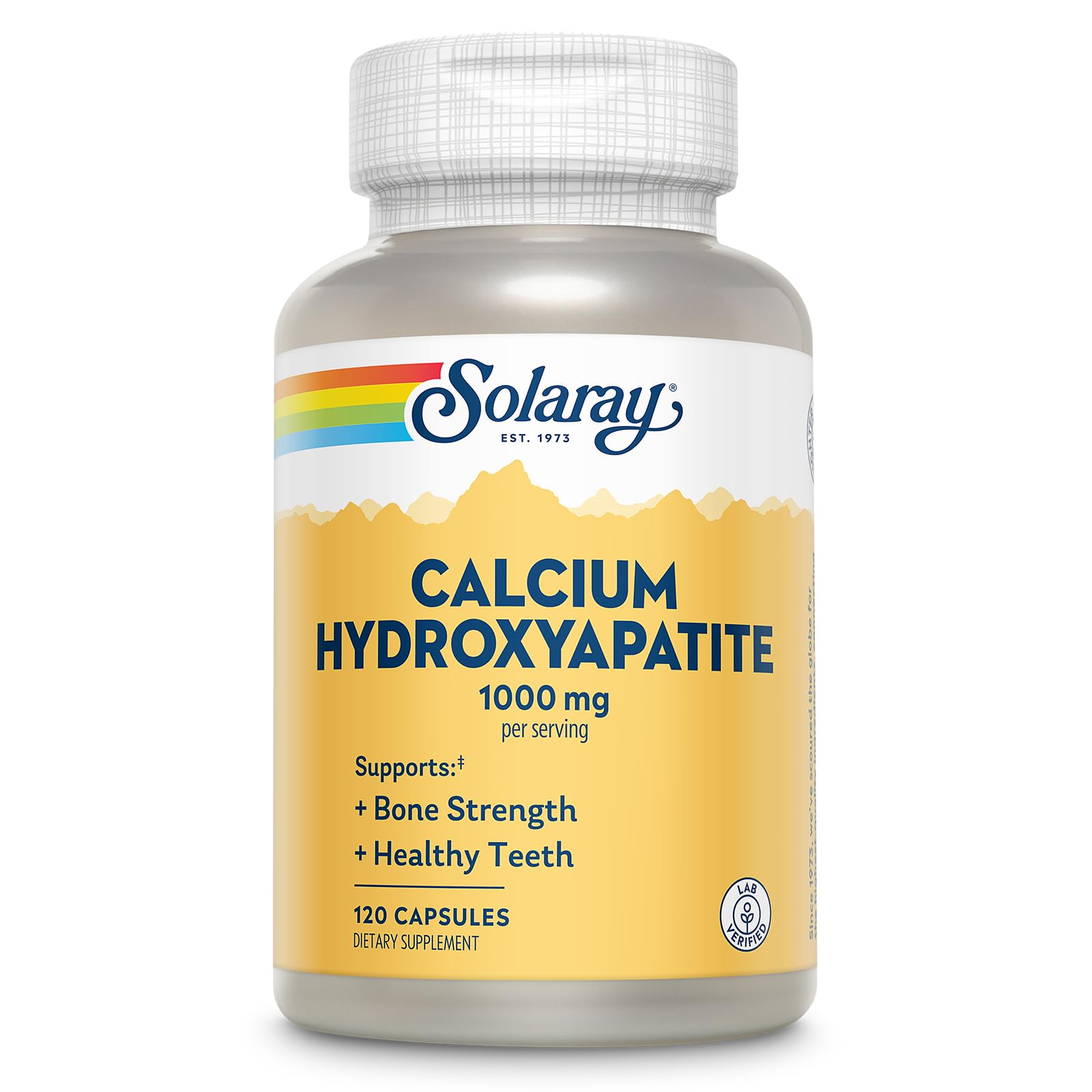 SOLARAY Calcium Hydroxyapatite – bouteille: soutien potentiel des os et des dents au quotidien